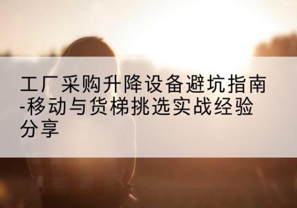 昌平区移动式升降机怎么选-工厂采购升降设备避坑指南-移动与货梯挑选实战经验分享